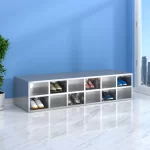 12-grid stainless steel shoe cabinet