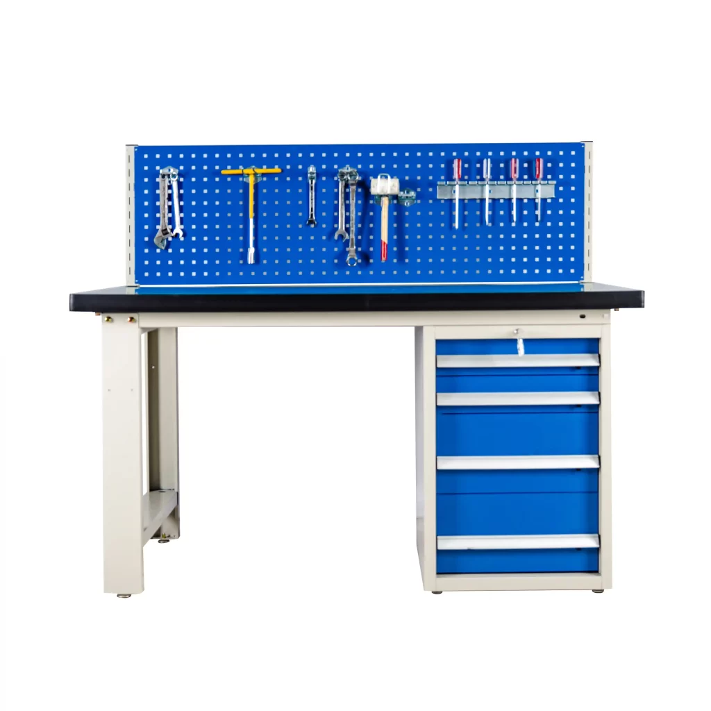 4 drawers workbench with hanging board