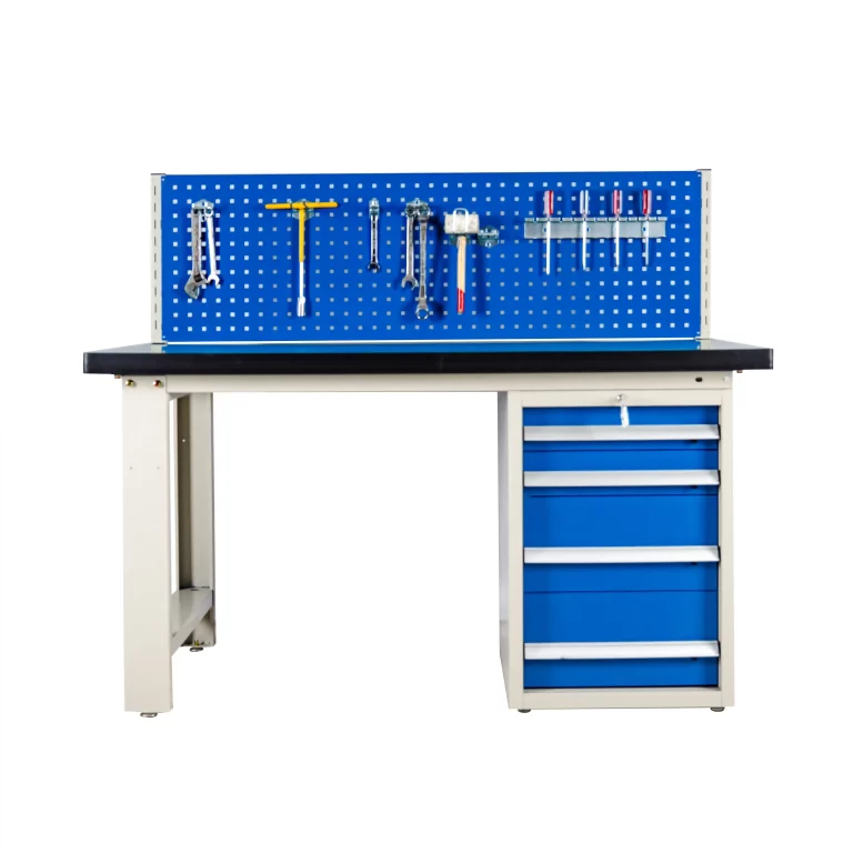 4 drawers workbench with hanging board