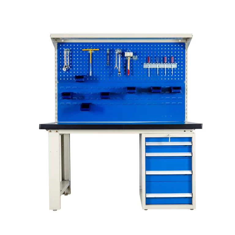 4 drawers workbench with hanging board