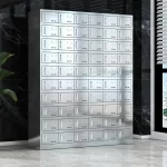 60-door stainless steel plate cabinet