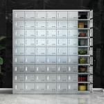 63-door stainless steel plate cabinet