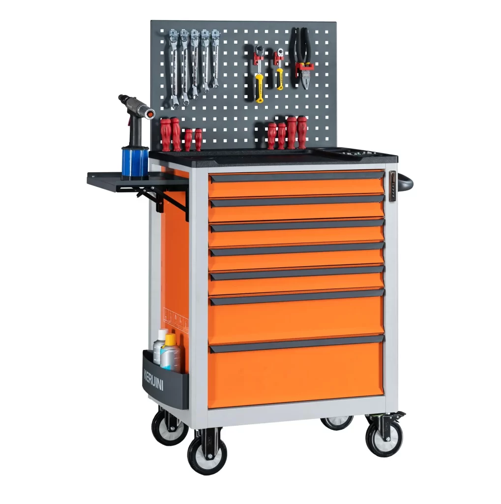 7 drawer tool cabinet trolley