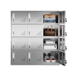12-door stainless steel locker