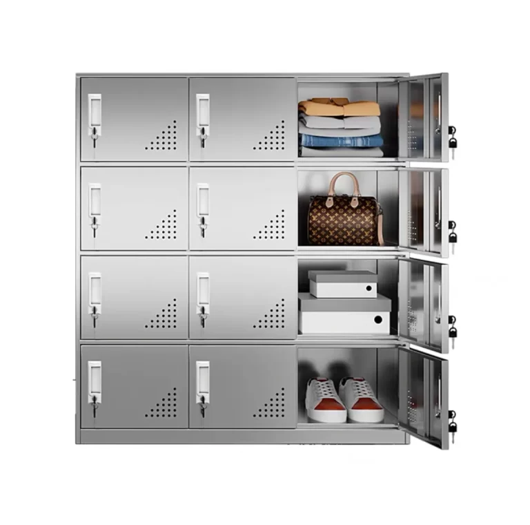 12-door stainless steel locker