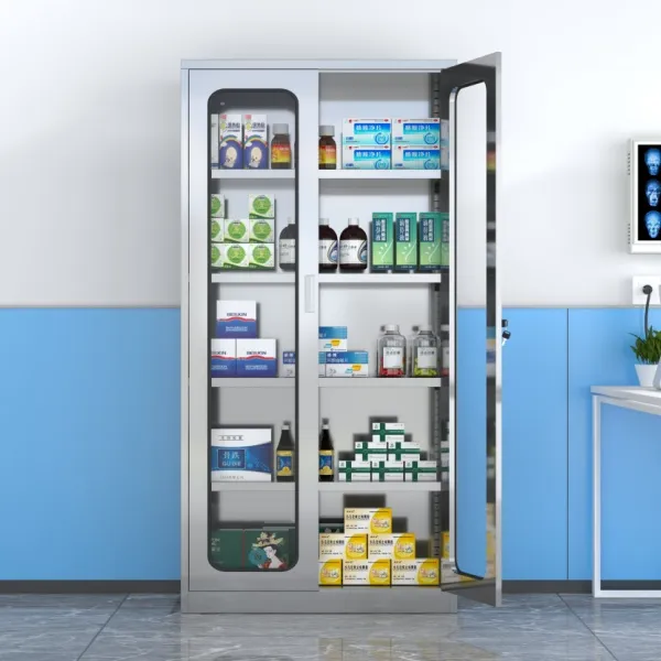 glass stainless steel medicine cabinet