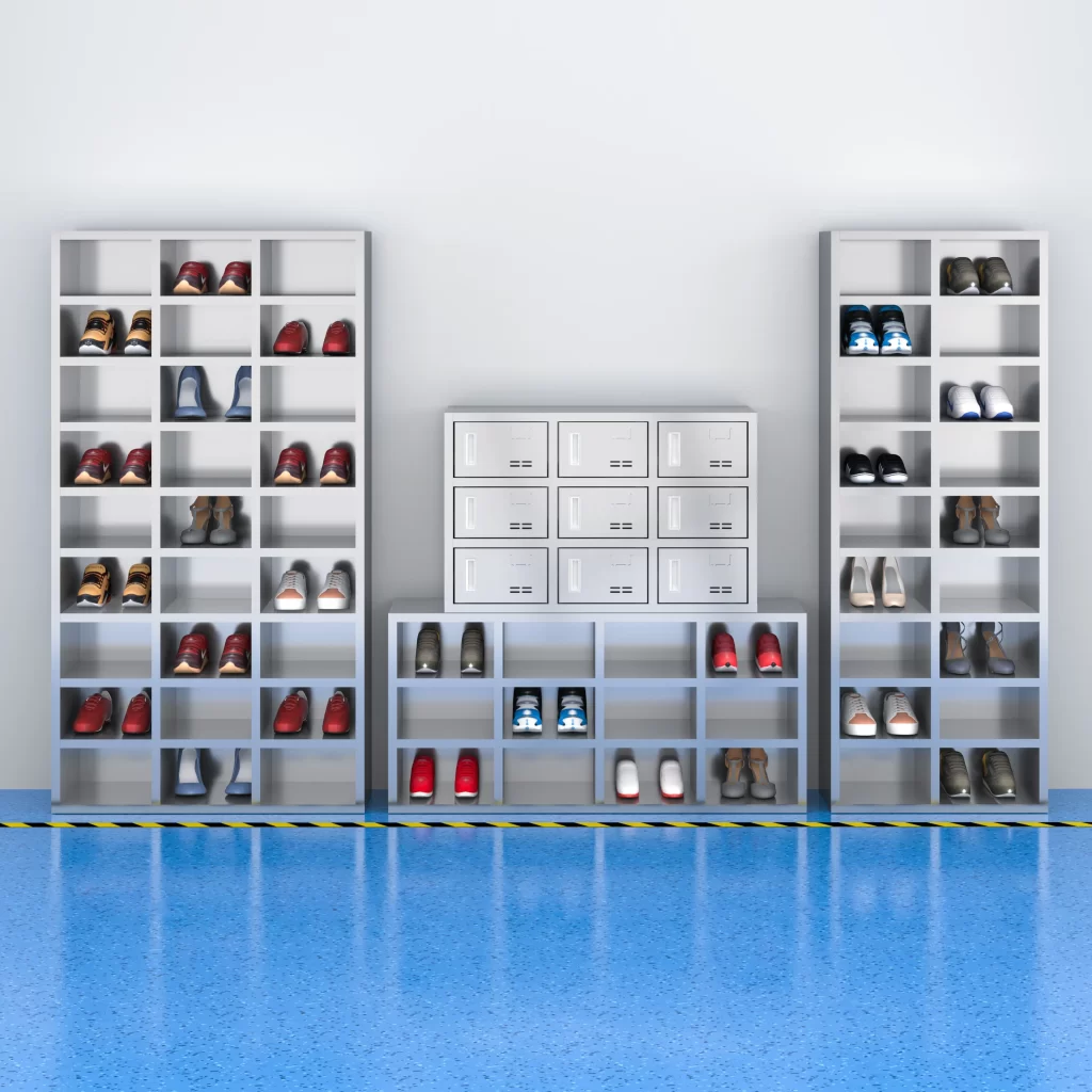 stainless steel shoe cabinet combination scene