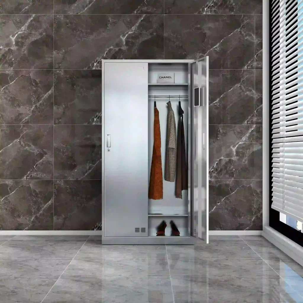 2 doors stainless steel locker