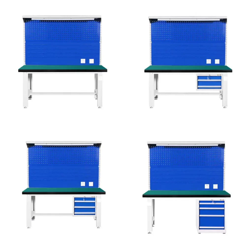 workbench with hanging board style